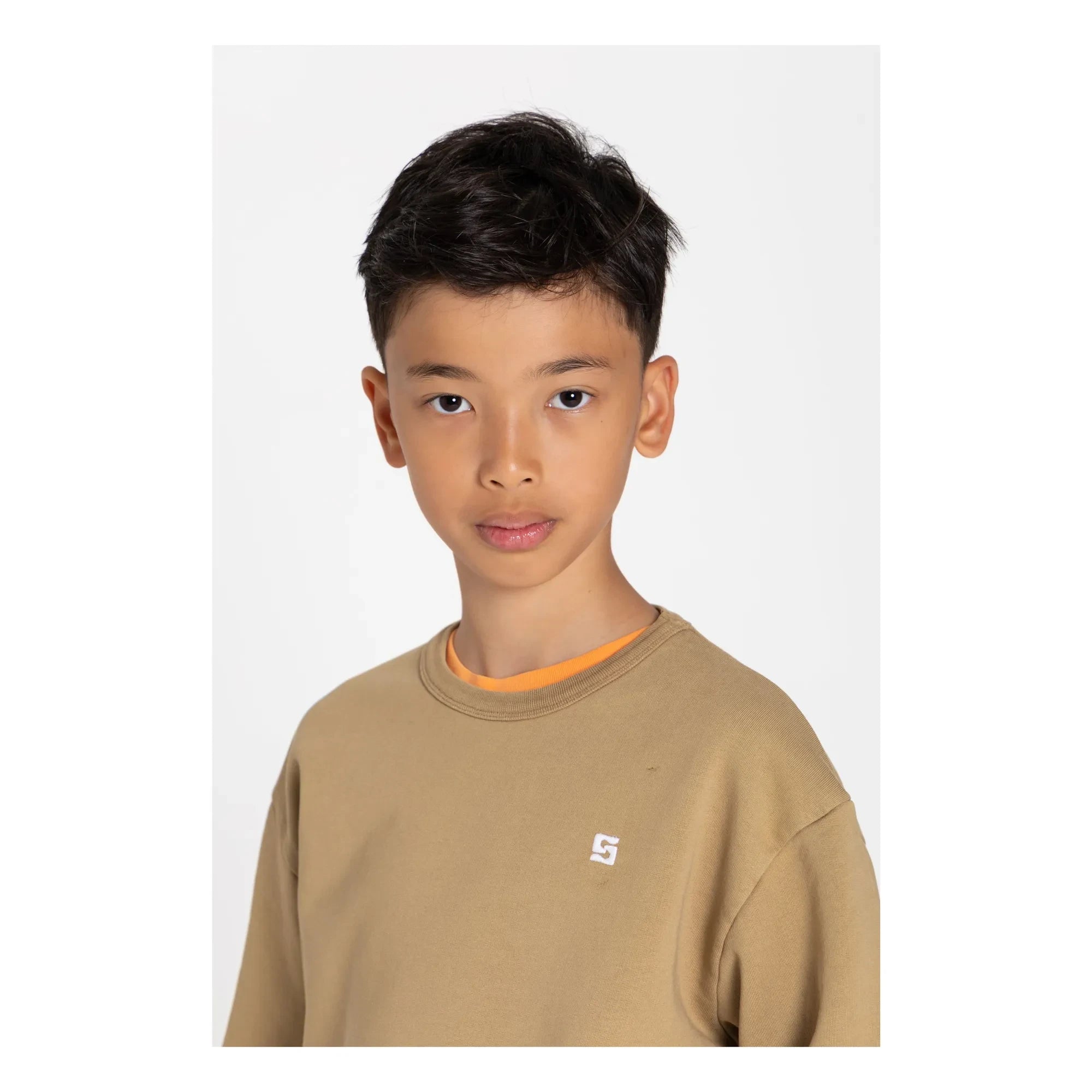 Smallable Kid - Arlo organik pamuk sweatshirt | Kahverengi