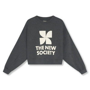 the new society - TNS Logo Sweatshirt | Kömür grisi