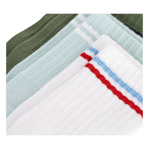 Petit Bateau - 3 Çift Spor Çorap | Yeşil