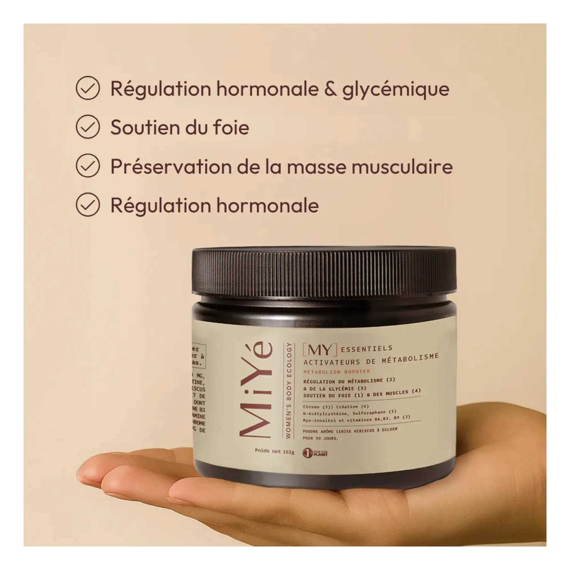 MiYé - Essentiels metabolizma активatörleri - 153g