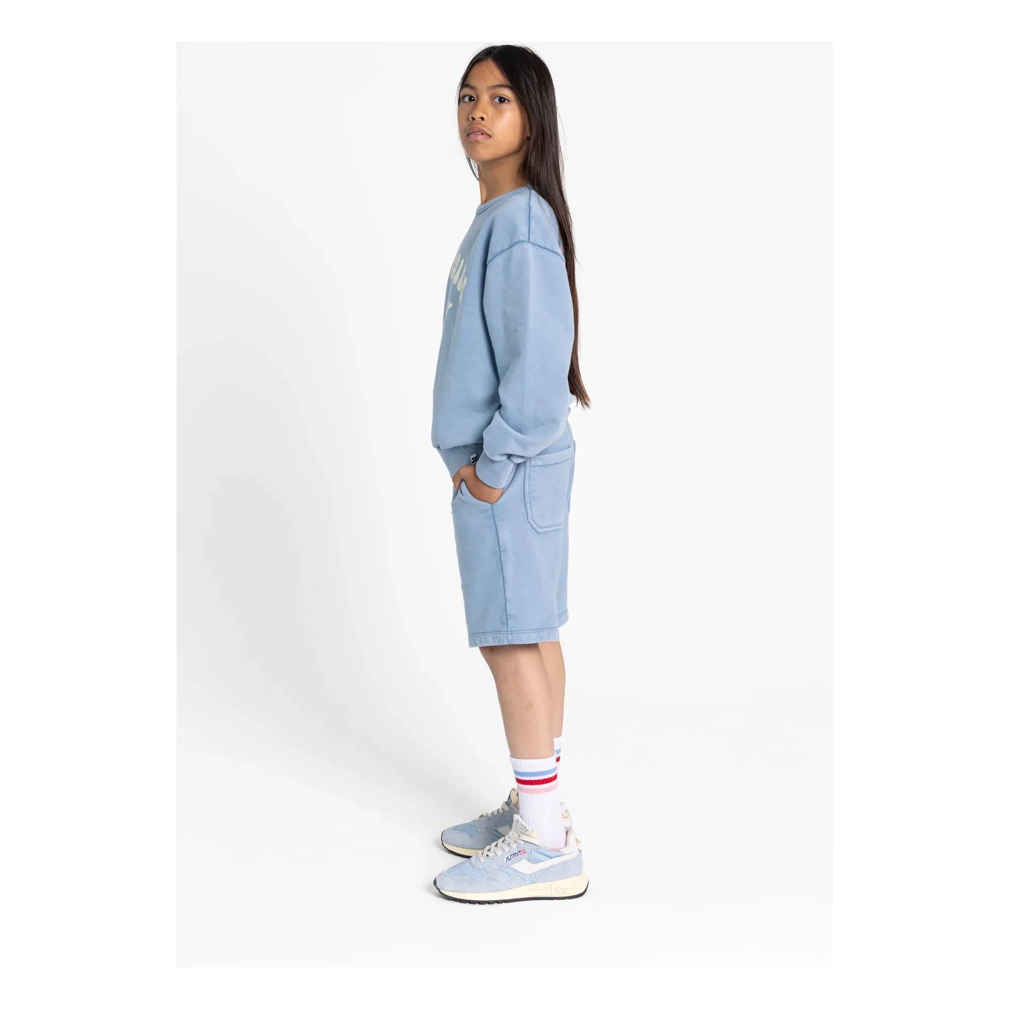 Hundred Pieces - Ryde organik pamuk sweatshirt | Gri mavi