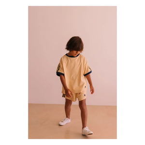 We Are Kids - Taylor Kontrast Organik Pamuklu Tişört | Bej
