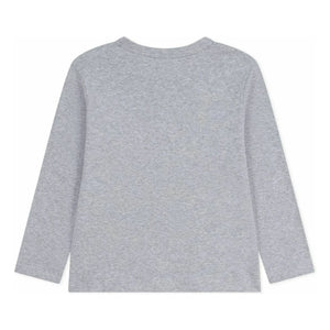 Petit Bateau - Logo Tişört | Heather gri