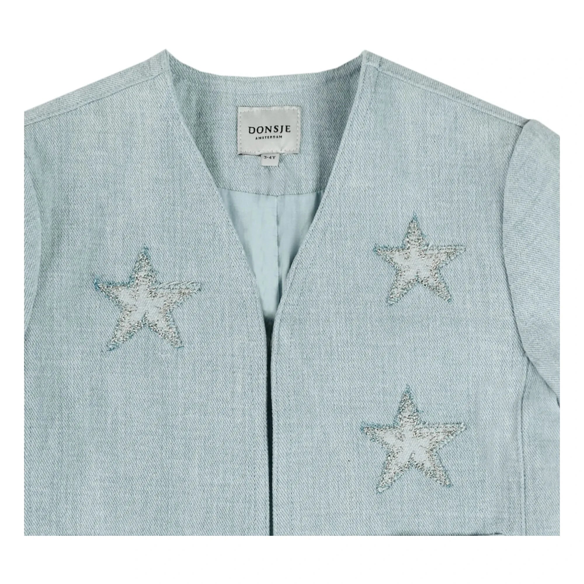 Donsje - Denim Chellèe Etoiles Ceket | Açık mavi