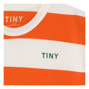 Tinycottons - Çizgili organik pamuklu T-shirt | Kırmızı