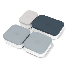 Monbento - MB Bento için Ek Bölmeli Kutular - 4'lü Set | Gri