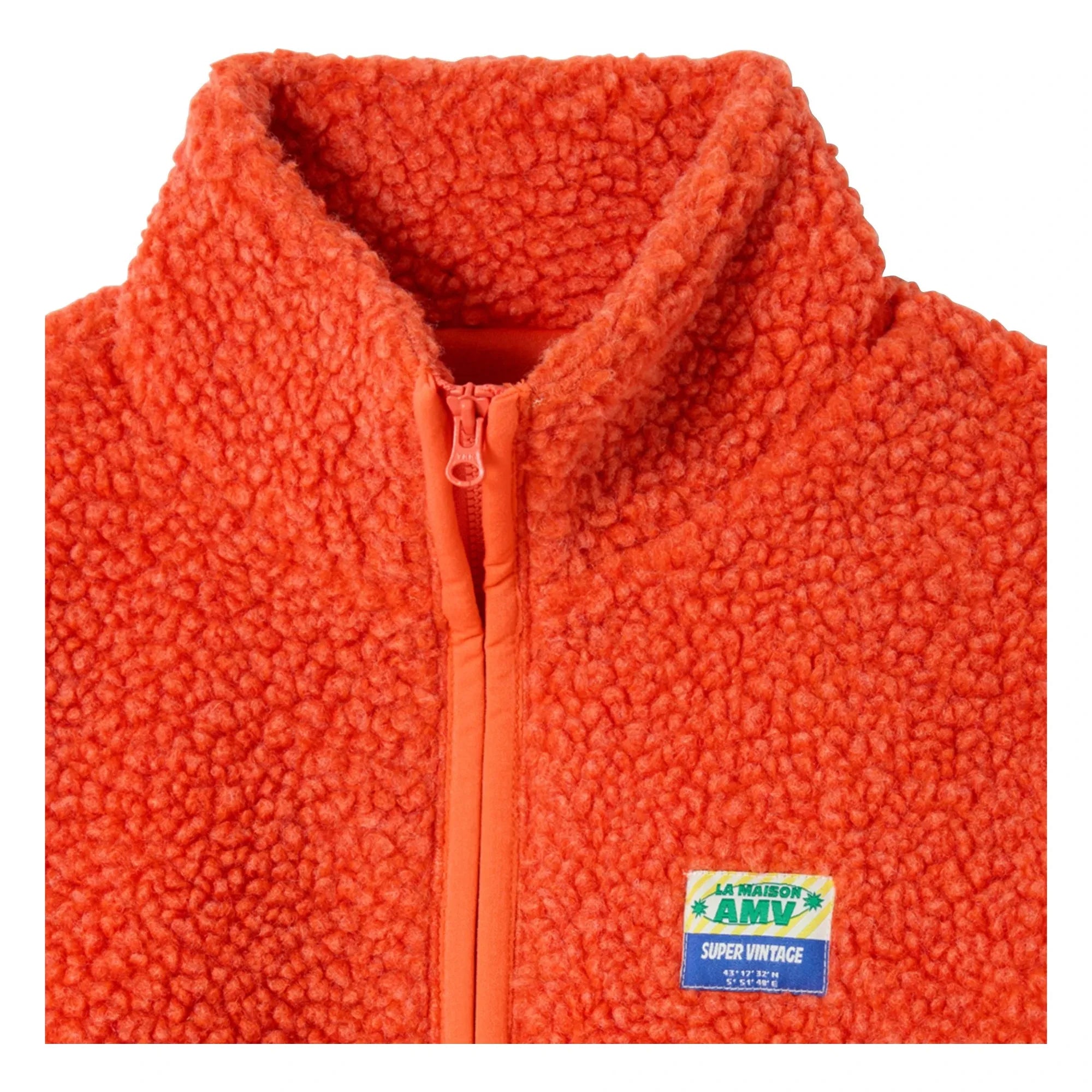 American Vintage - Hoktown Geri Dönüştürülmüş Elyaf Sherpa Ceket | Turuncu