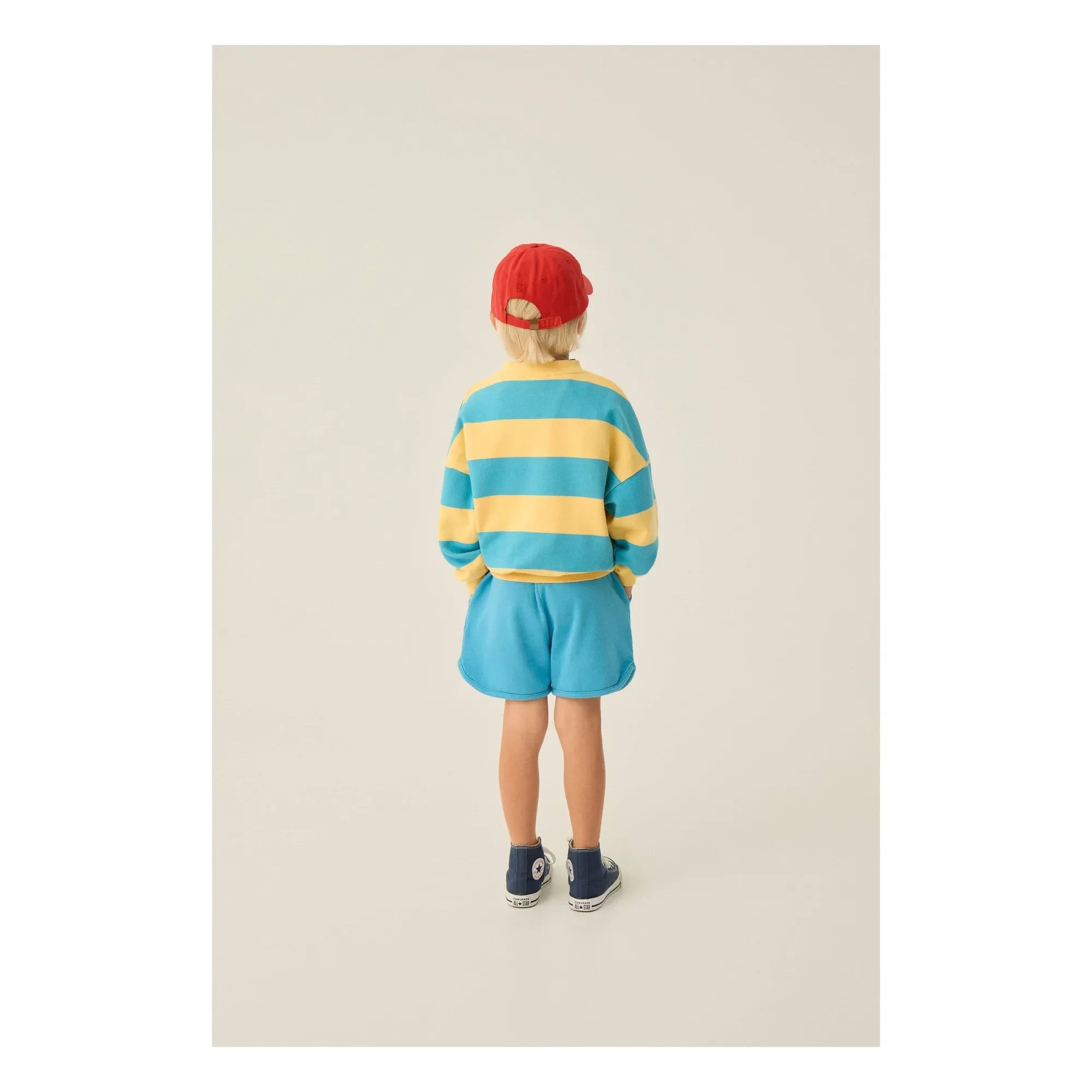 The Campamento - Oversize Çizgili Sweat | Sarı