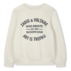 Zadig & Voltaire - Zadig&Voltaire organik pamuklu sweatshirt | Krem
