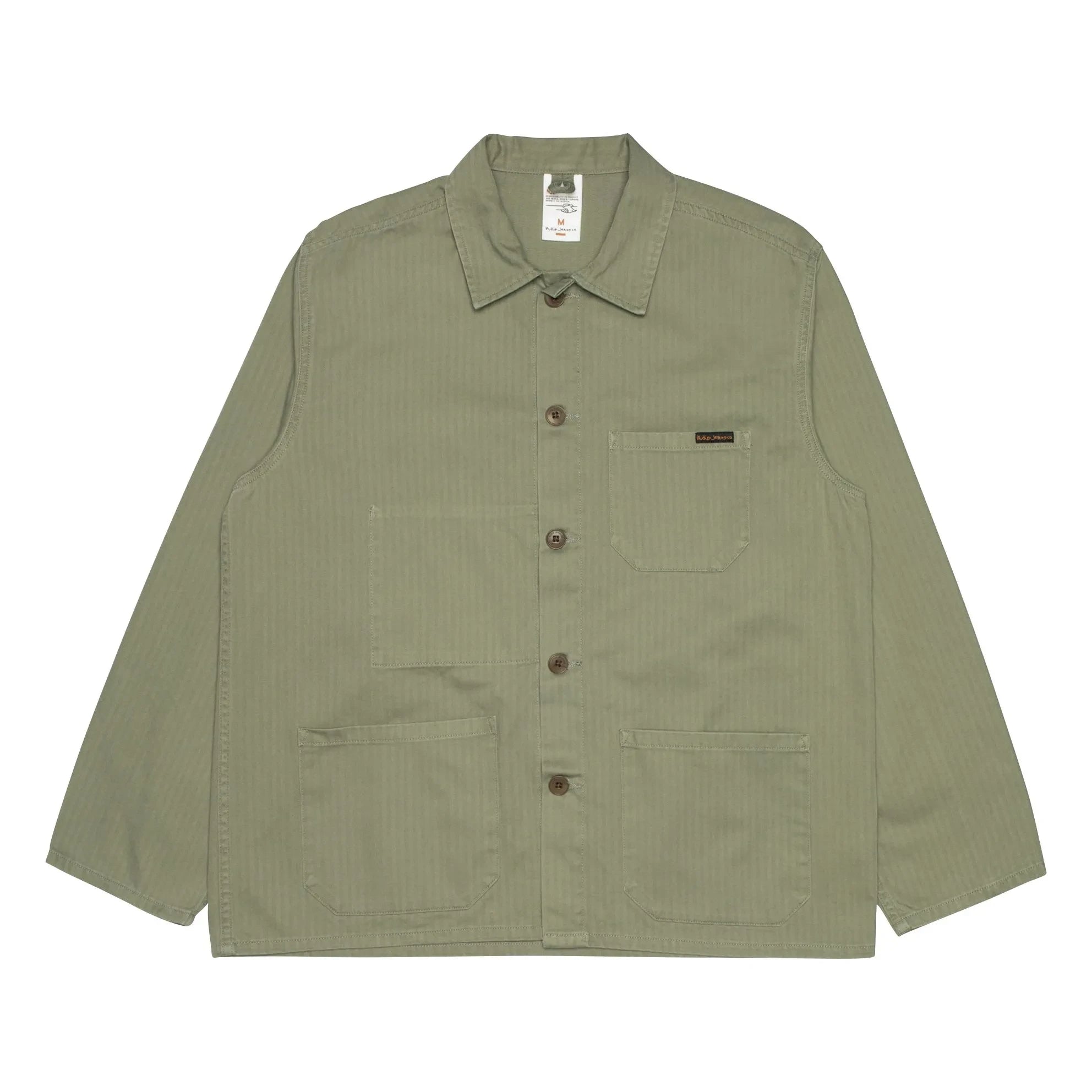 Nudie Jeans - Buddy Chore Balıksırtı overshirt | Haki