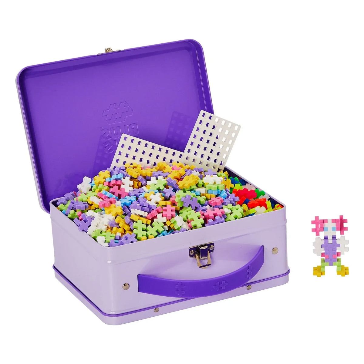 Plus-Plus - Pastel ve Neon Valisette - 600 parça