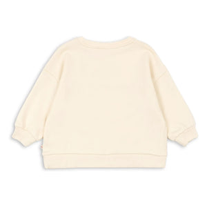 Konges Sløjd - Loupy Match organik pamuklu sweatshirt | Krem