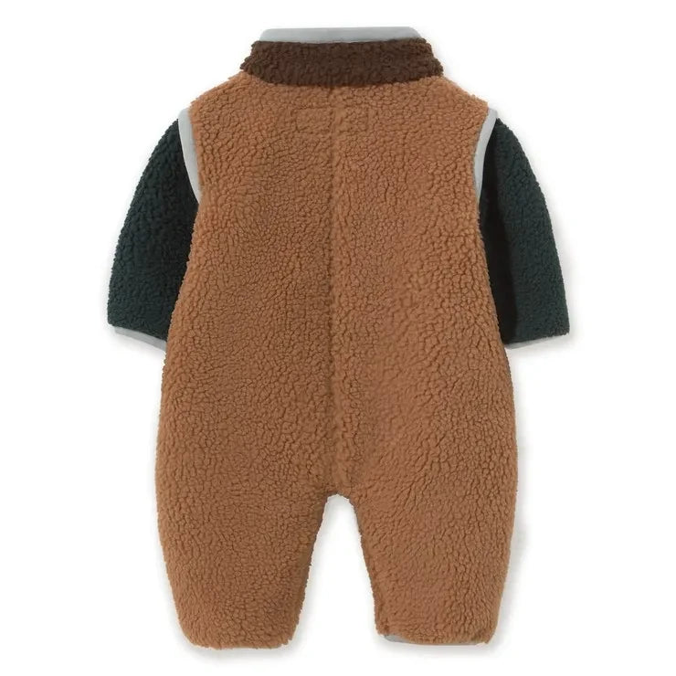 Tinycottons - Sherpa Tarzı Renk Bloklu Pilot Mont | Kahverengi