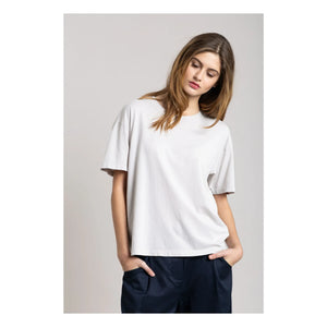 Smallable Woman - Hana organik pamuklu T-shirt | İnci grisi