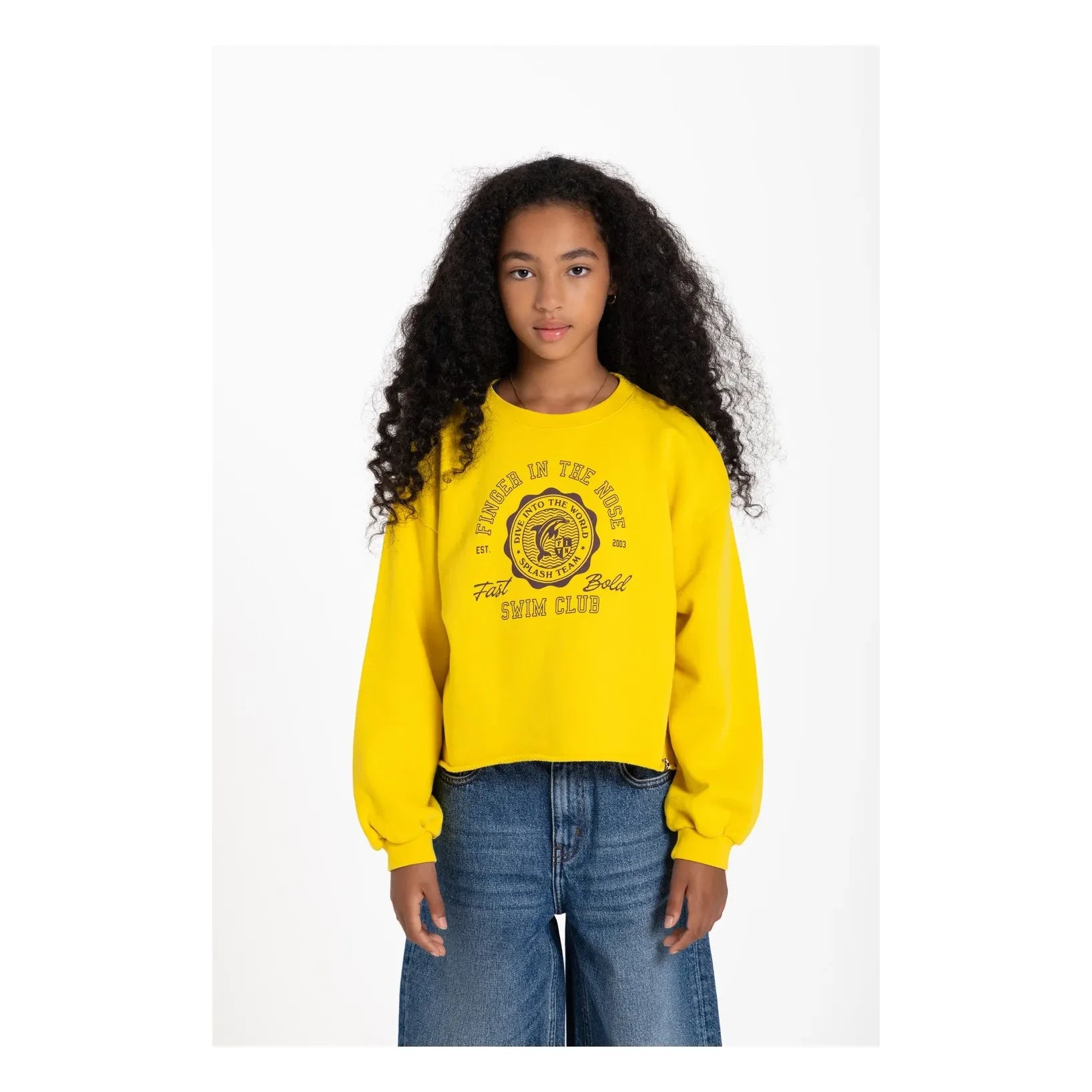 Finger in the nose - Organik pamuklu BAY sweatshirt | Sarı