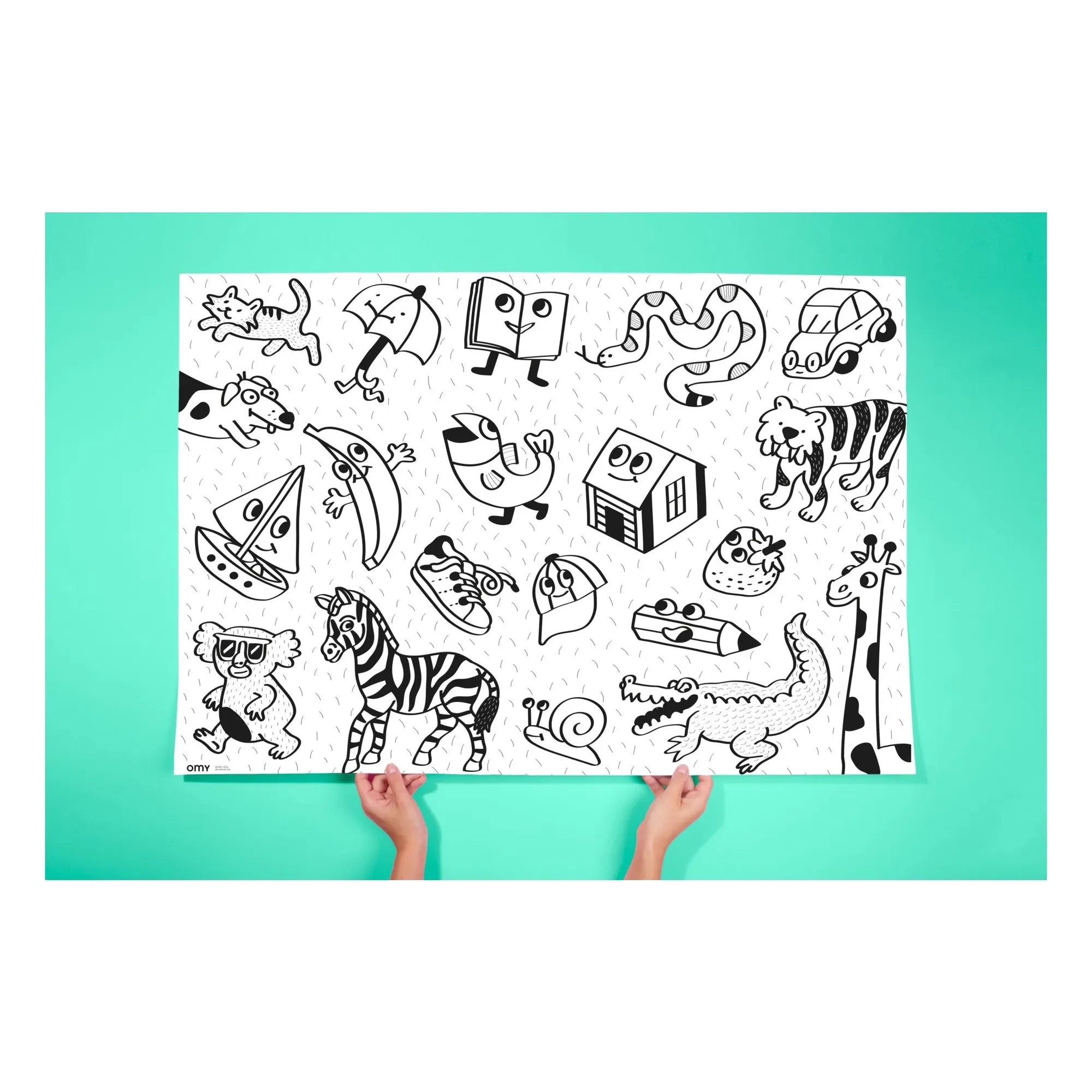 Omy - Dev boyama posteri İlk Sanat Posterim