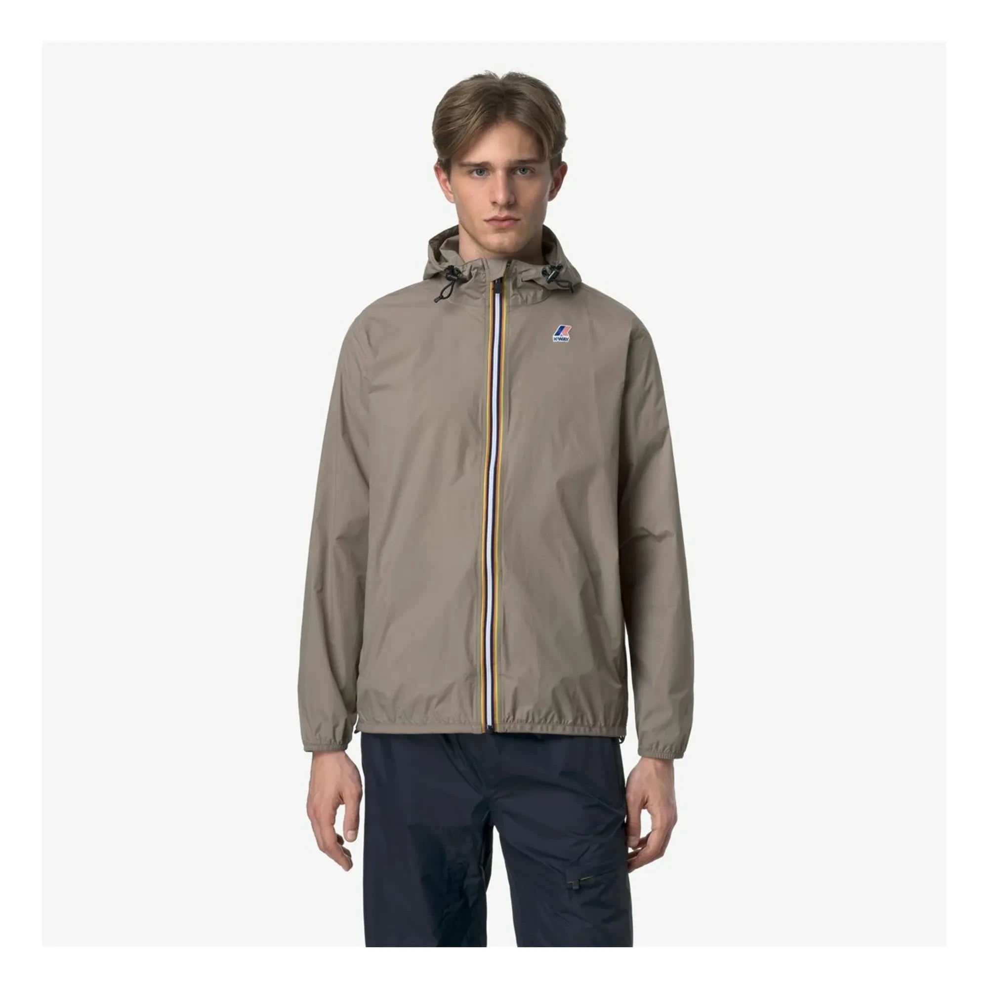 K-way - Windbreaker Le Vrai 4.0 Claude Ripstop Geri Dönüştürülmüş Lifler | Kahverengi vizon