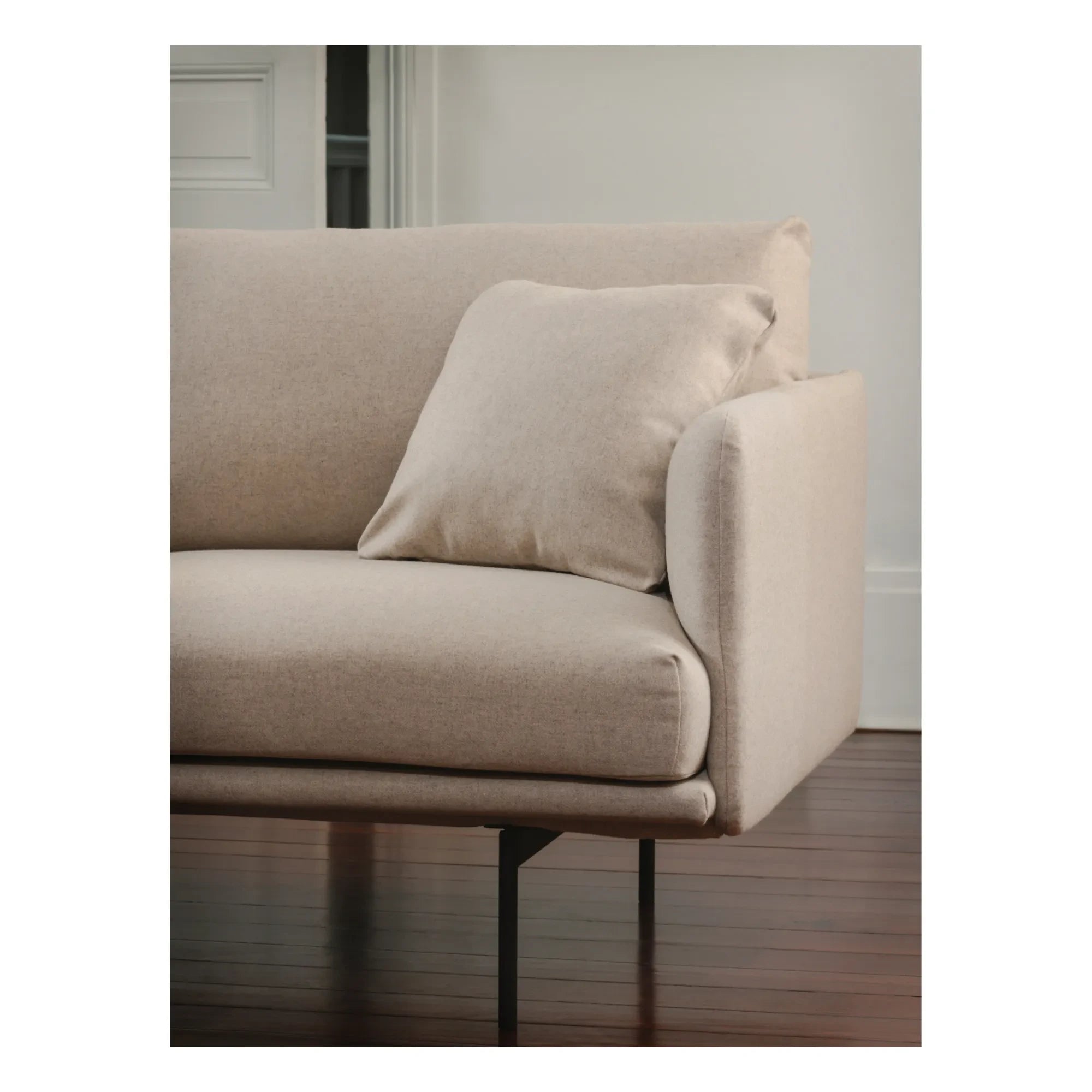 Panac Edition - Isly 3 Kişilik Kanepe, Heathered Kumaş - 205 cm | Gri