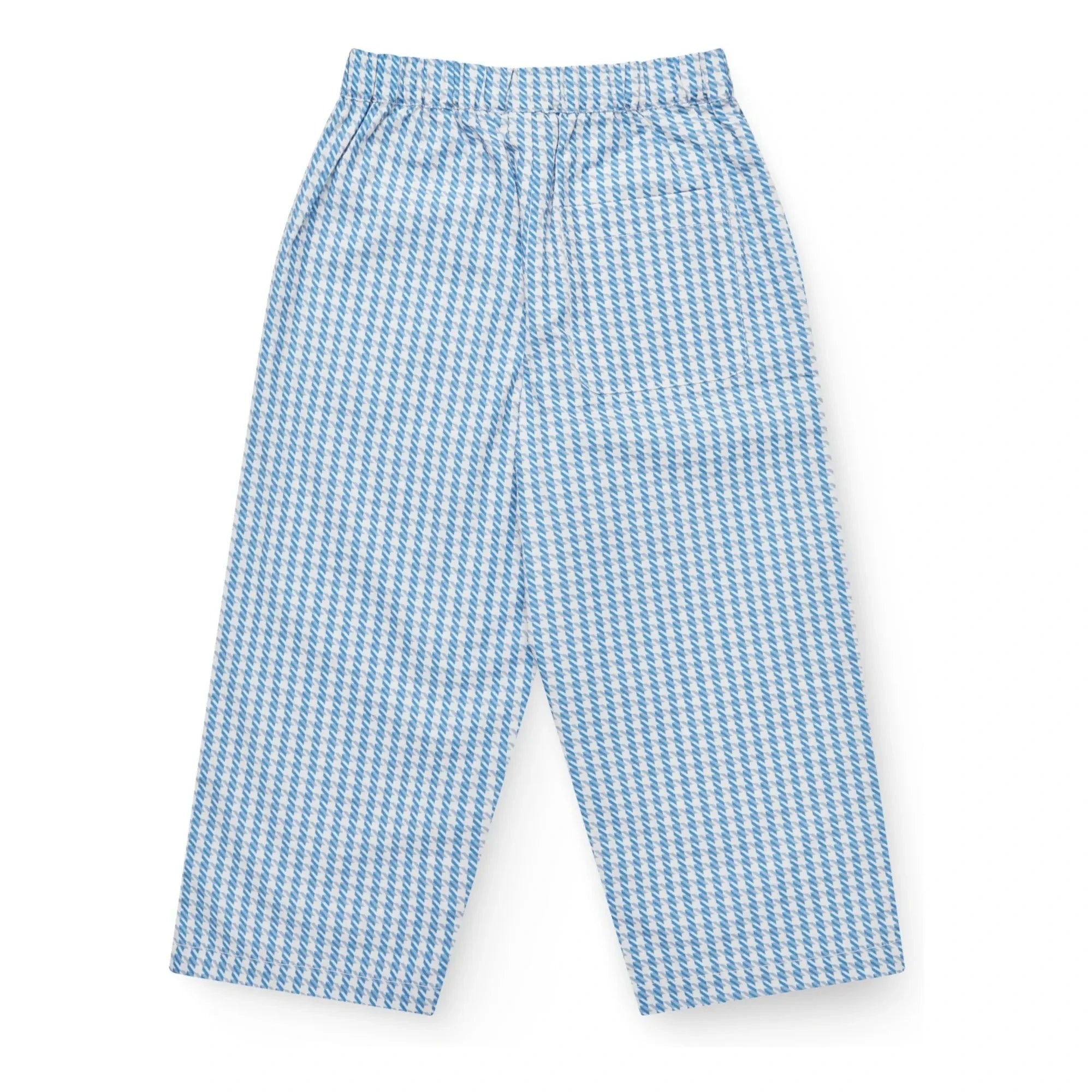 Copenhagen Colors - Pied de Poule organik pamuk pantolon | Mavi