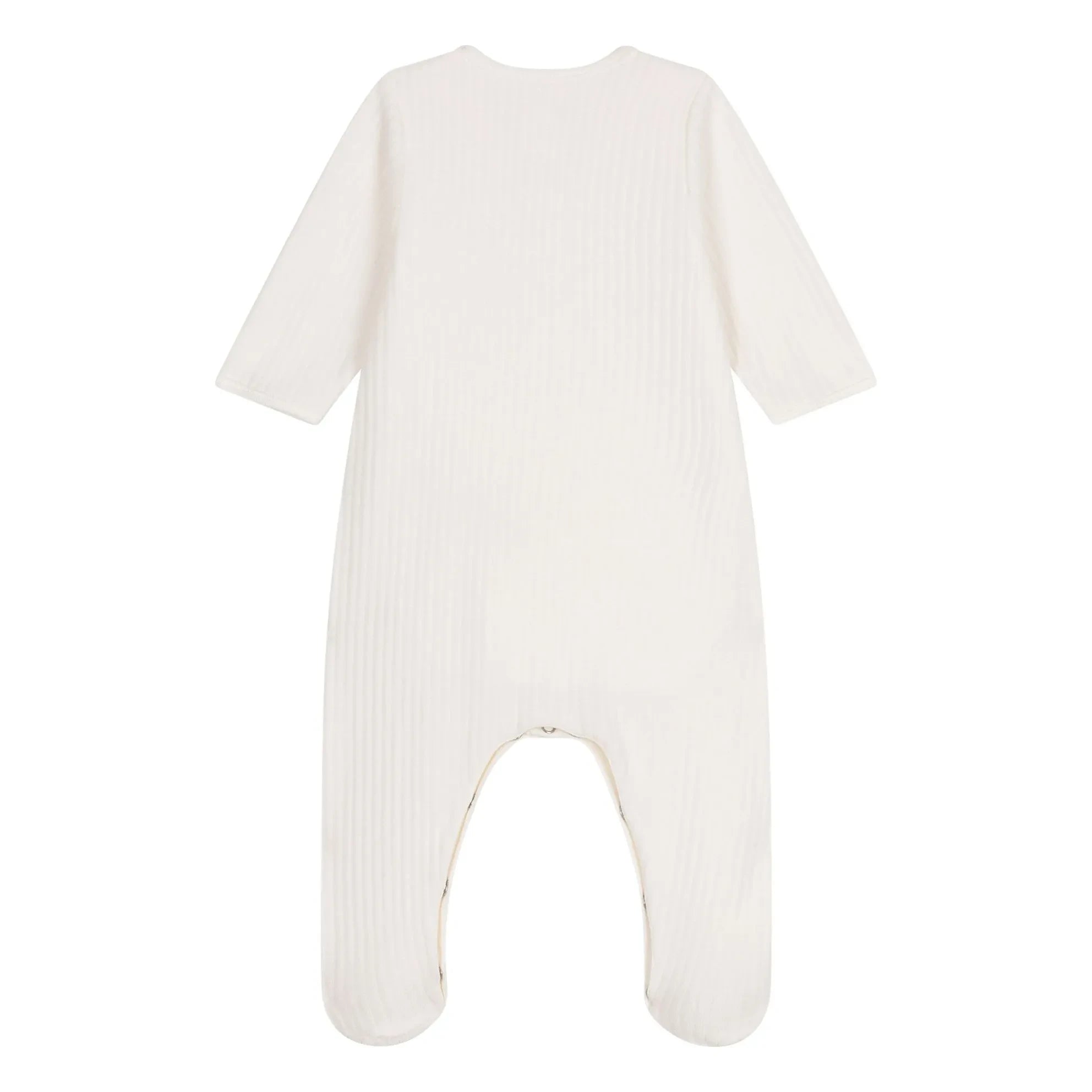 Petit Bateau - Tilk organik pamuk pijama | Ekru