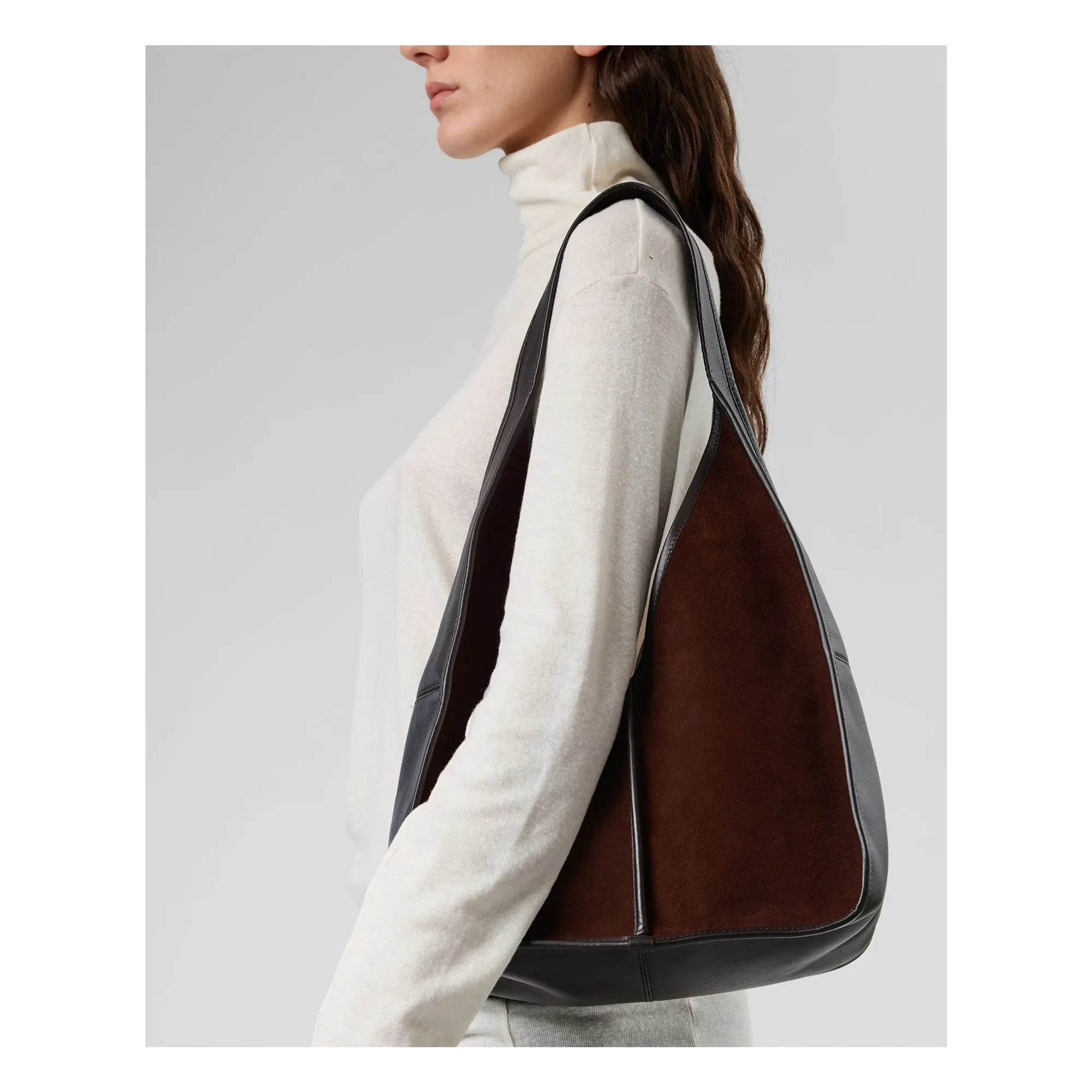 Hereu - Calella Hobo Çanta Sweden | Koyu Kahverengi