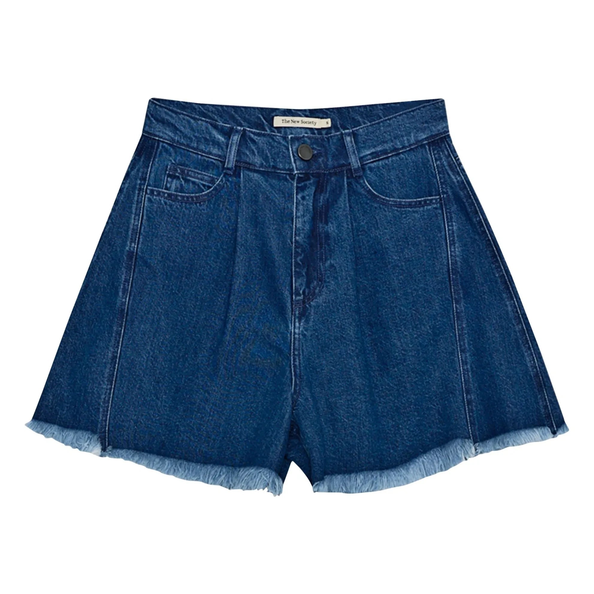 the new society - Kotton Şort | Denim mavisi