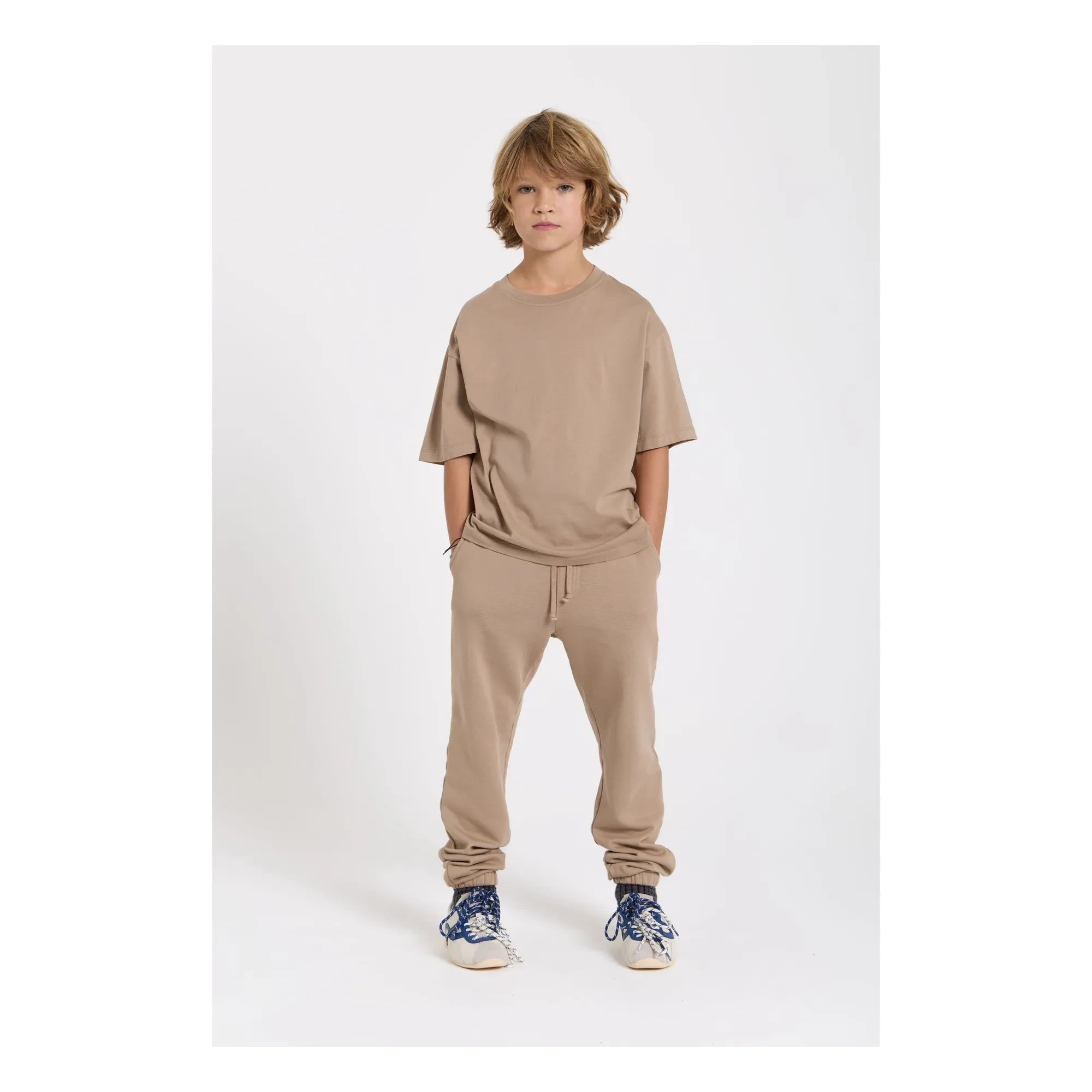 Smallable Kid - Rush organik pamuk jogger | Taupe kahverengi