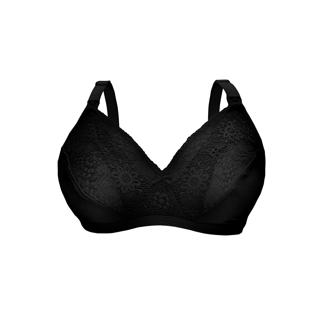 Carriwell Soft As Silk Nursing Bra - Black-Nursing Bras-Black-Extra Large | Natural Baby Shower