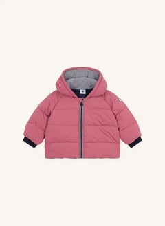 Petit Bateau - Düz Bebek Kaz Tüyü Mont | Pembe