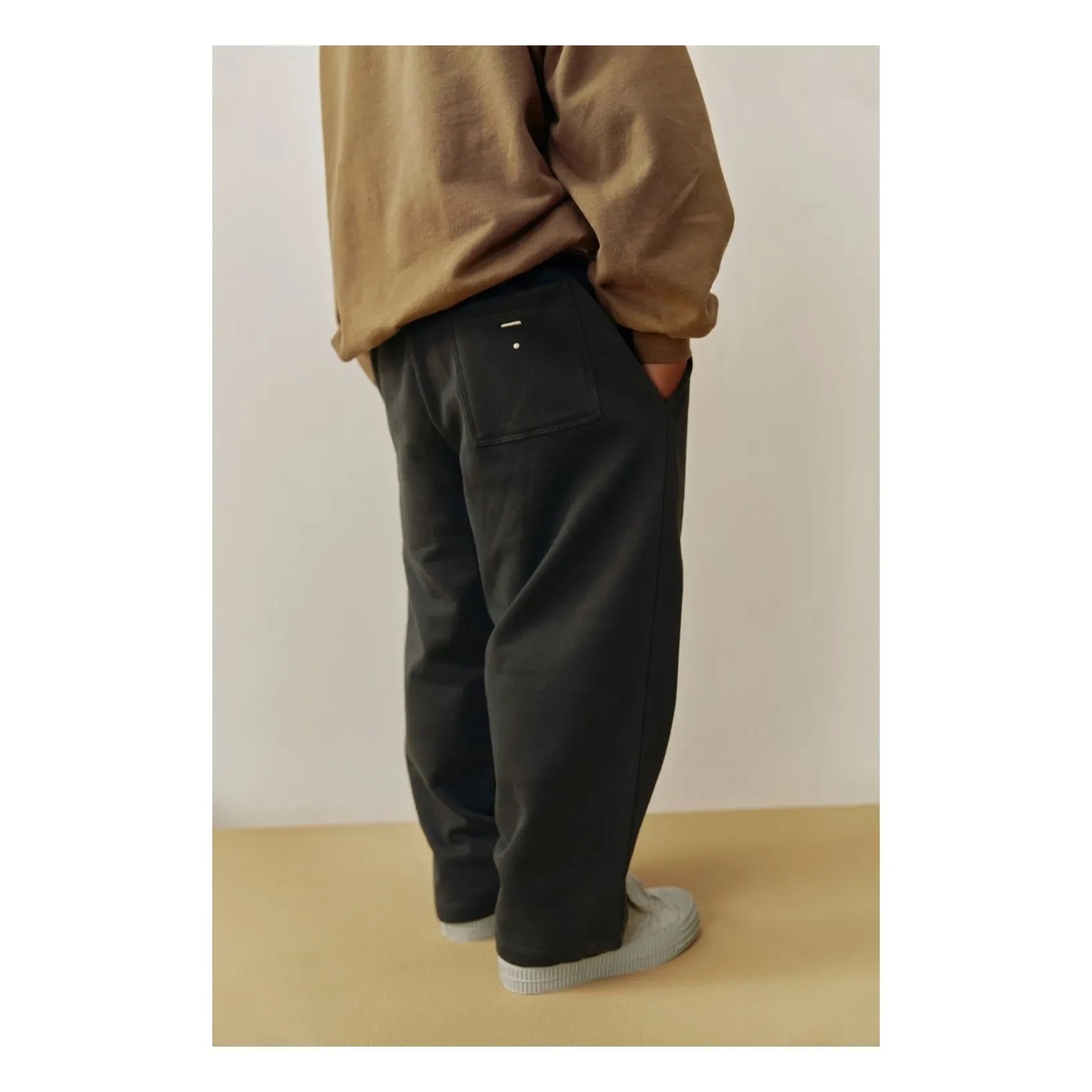 Gray Label - Siyah büyük beden органik pamuk pantolon