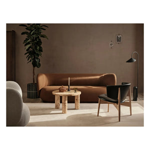 Ferm Living - Post çanak kavak ağacı kaplamalı sehpa