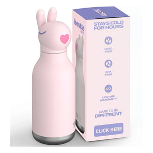Asobu - Paslanmaz çelik şişe Rabbit | Açık Pembe