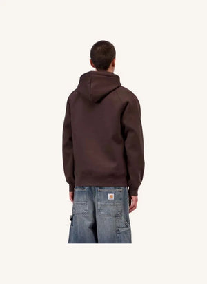 Carhartt WIP - سويت شيرت تشيس بغطاء للرأس | بني داكن