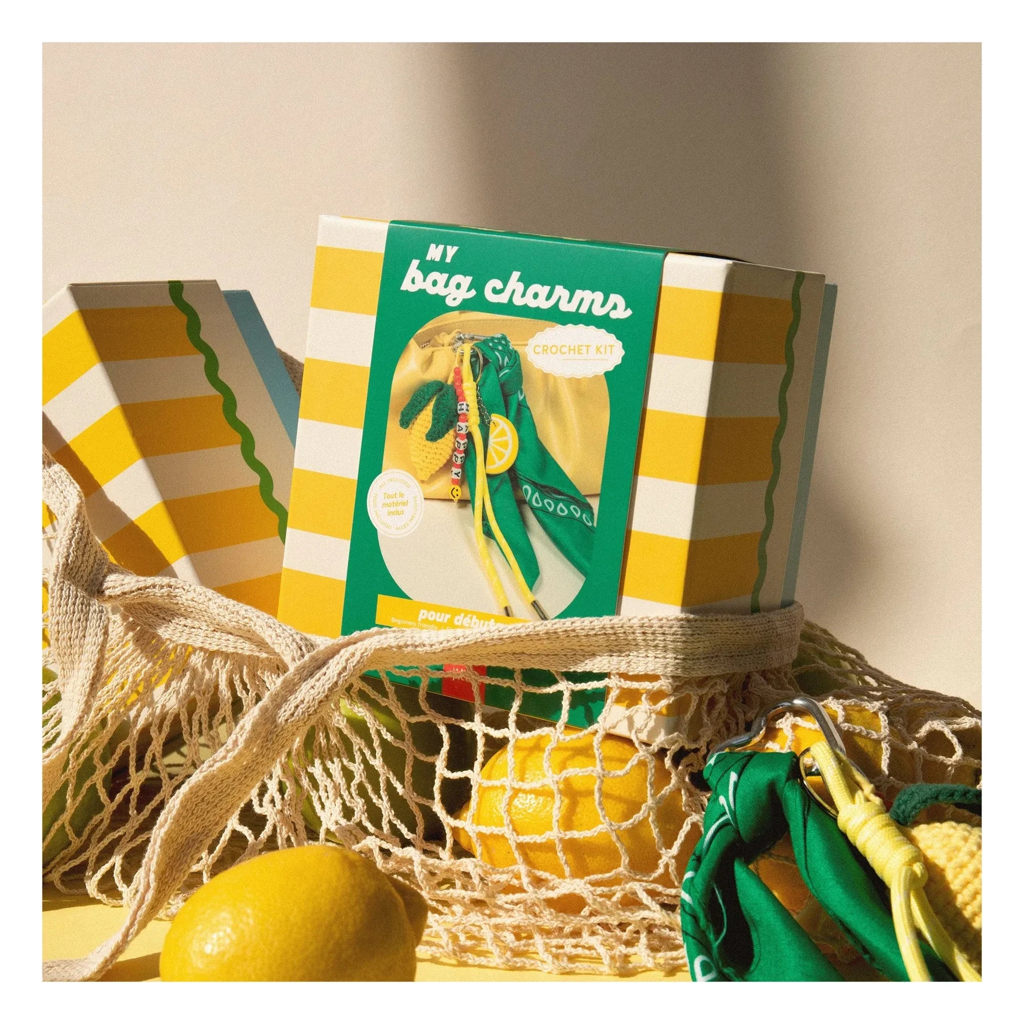 La Petite Épicerie - طقم تعليقات كروشيه - ليمون
