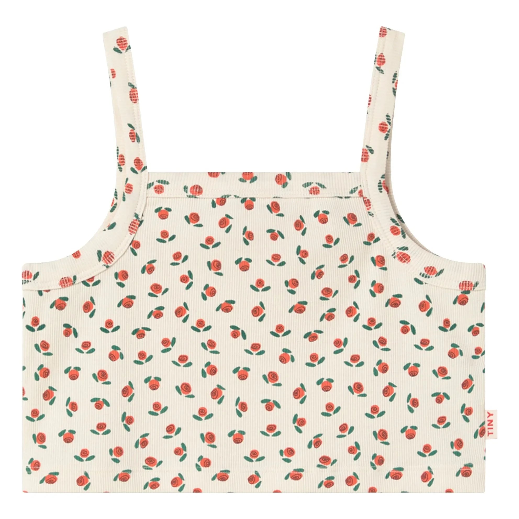Tinycottons - Kabartmalı Top Roses Organik Pamuk | Beyaz
