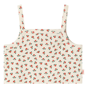 Tinycottons - Kabartmalı Top Roses Organik Pamuk | Beyaz