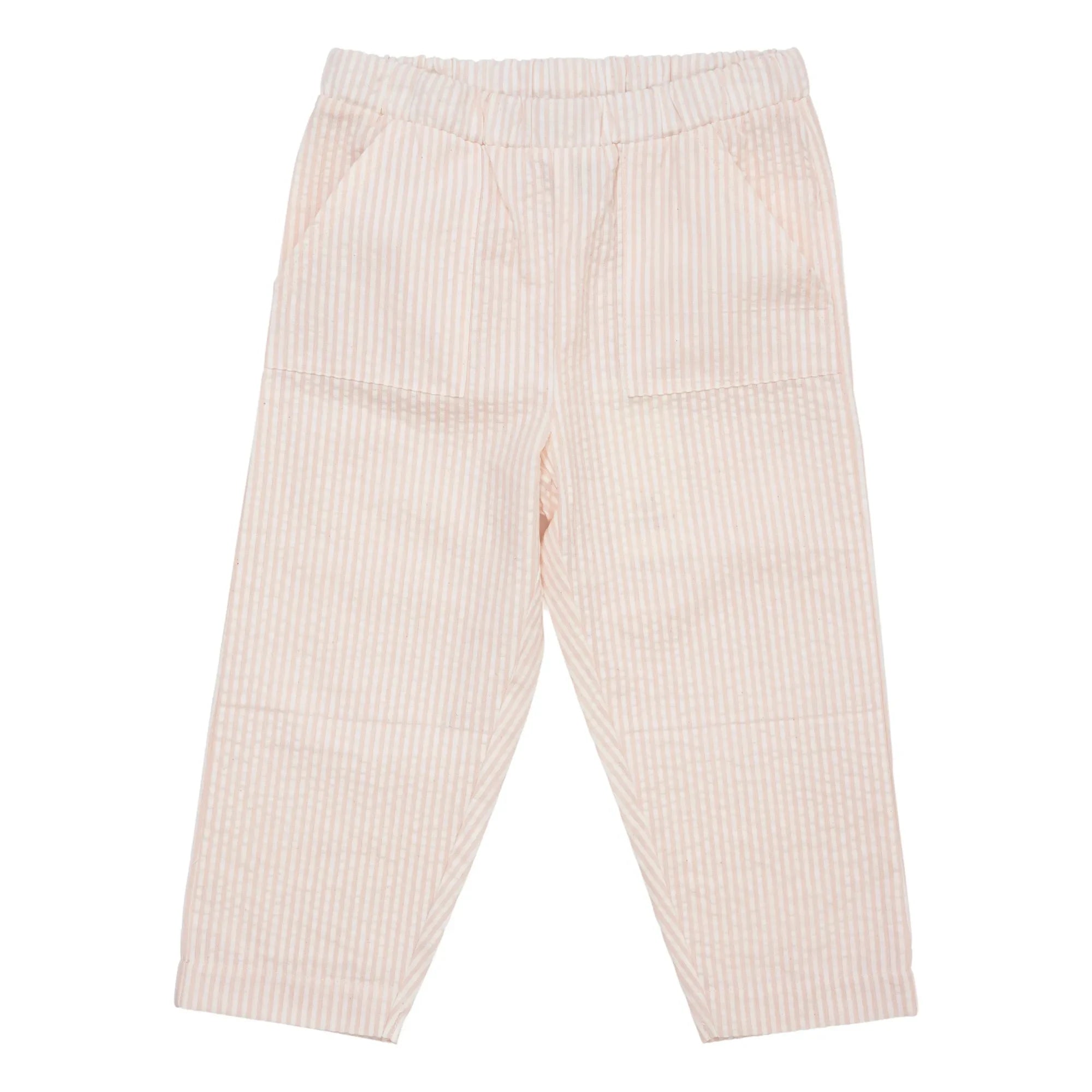 Copenhagen Colors - Seersucker pantolon | Krem