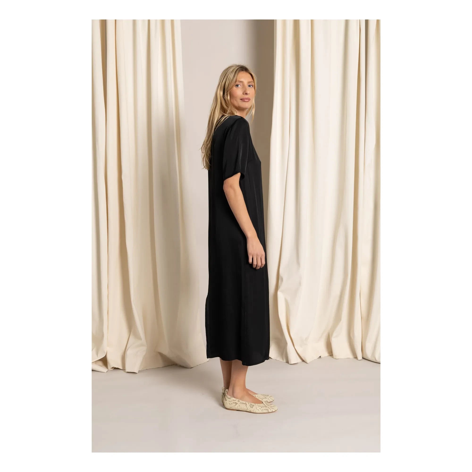 Smallable Woman - Edith T-shirt elbise | Siyah