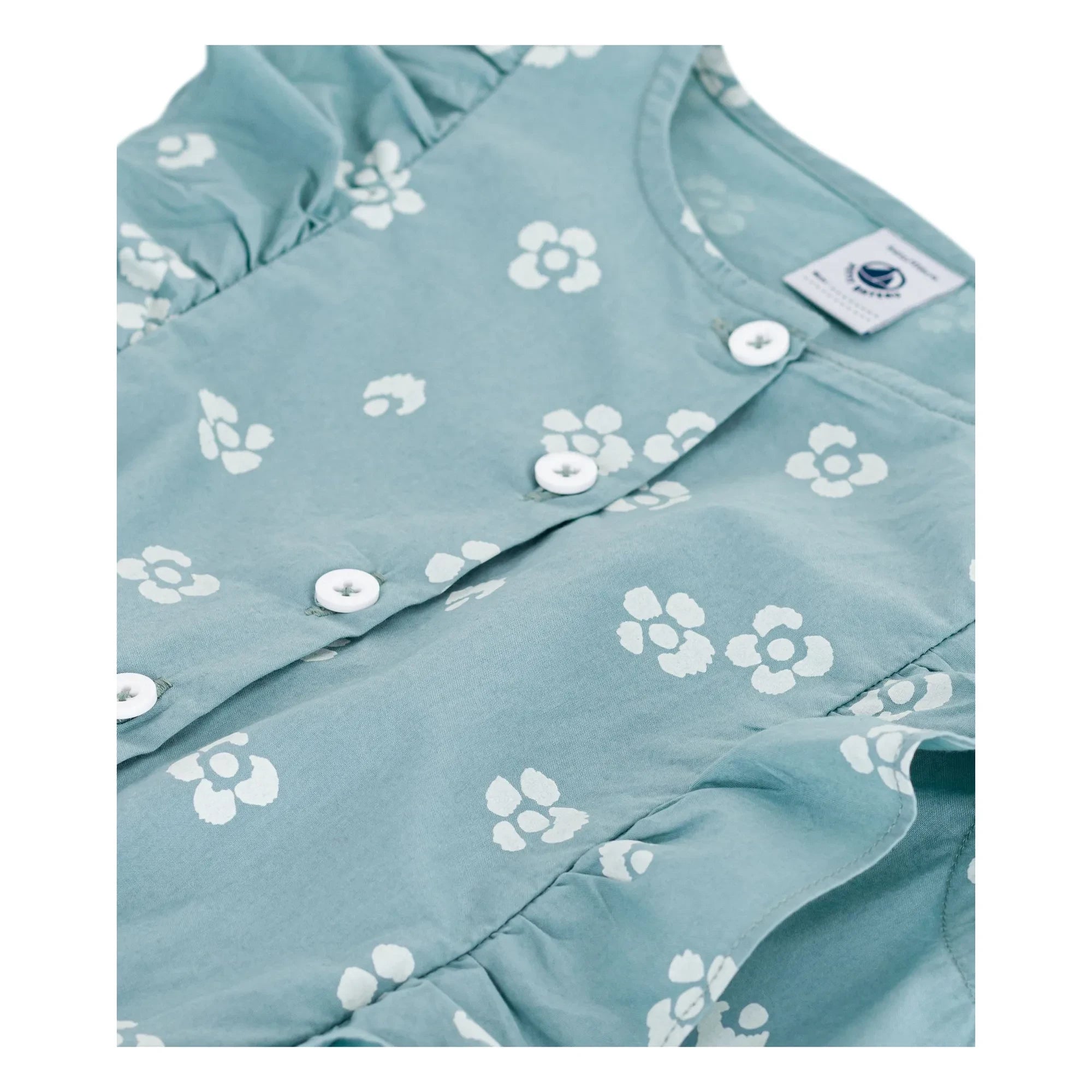 Petit Bateau - Boncapa Organik Pamuk Poplin Tulum | Sage