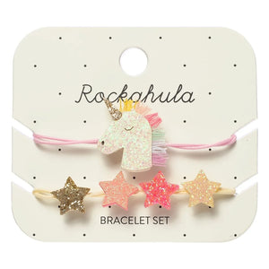 Rockahula Kids - 2 Unicorn Bilekliği Seti | Soluk Pembe