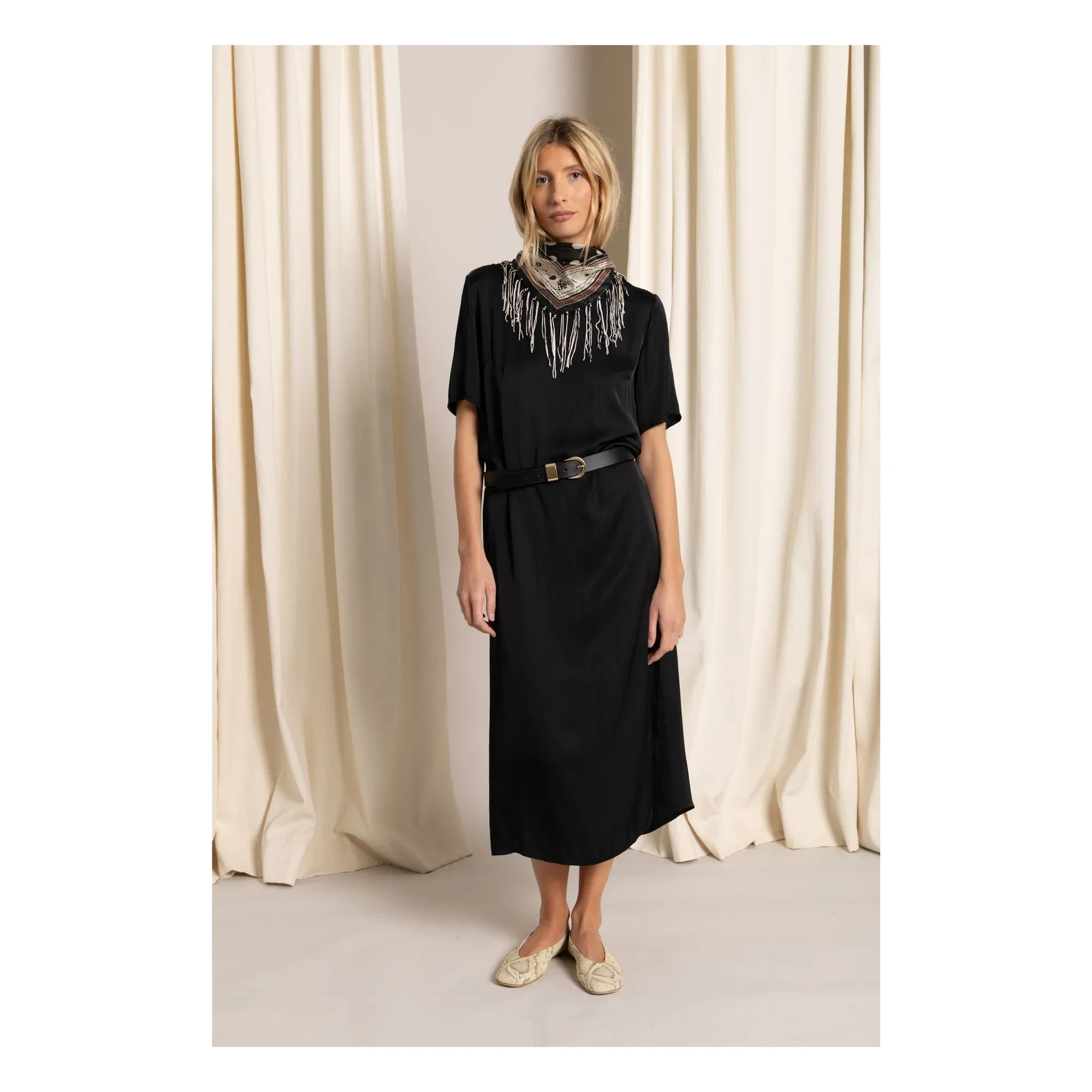 Smallable Woman - Edith T-shirt elbise | Siyah