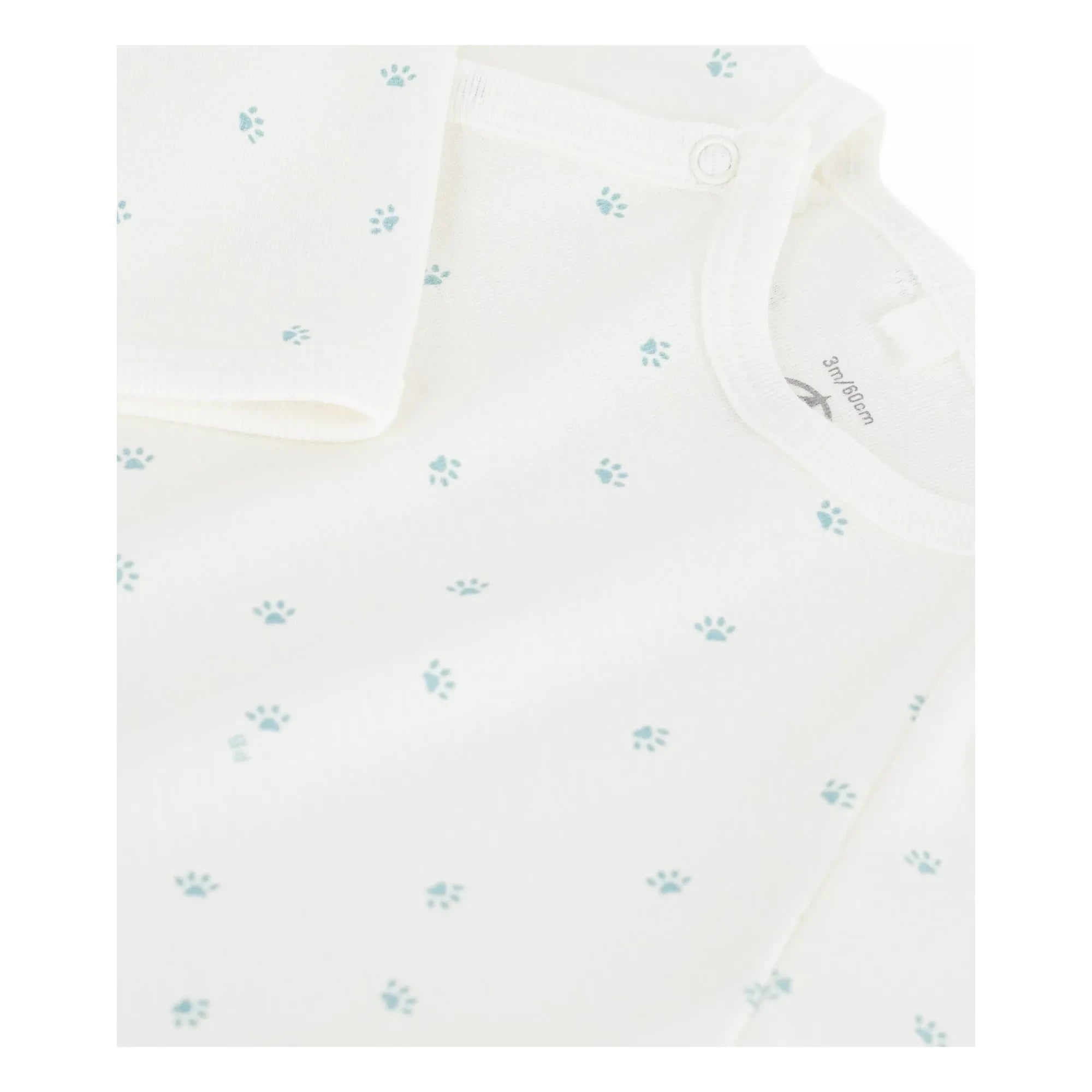 Petit Bateau - Pyjamas Dors Bien Pati Organik Pamuk | Beyaz