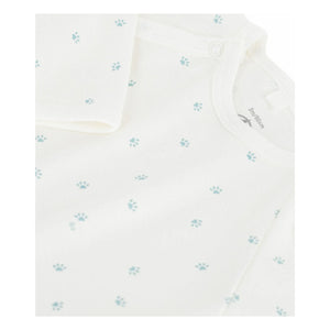 Petit Bateau - Pyjamas Dors Bien Pati Organik Pamuk | Beyaz