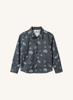 Cos I Said So - Gri Paisley Overshirt