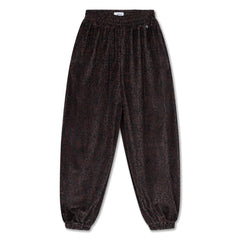 Repose AMS - Organik Pamuk Leopar Desenli Jogger Pantolon | Kahverengi
