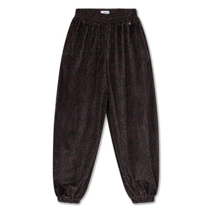 Repose AMS - Organik Pamuk Leopar Desenli Jogger Pantolon | Kahverengi