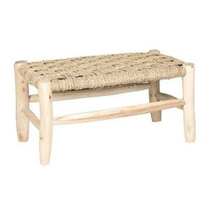 Cosydar - Palmiyeli Ahşap Bank - 60 cm x 30 cm