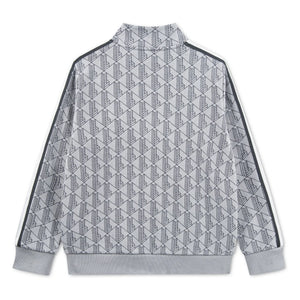 Lacoste - Monogramlı Fermuarlı Sweatshirt Organik Pamuk | Açık gri