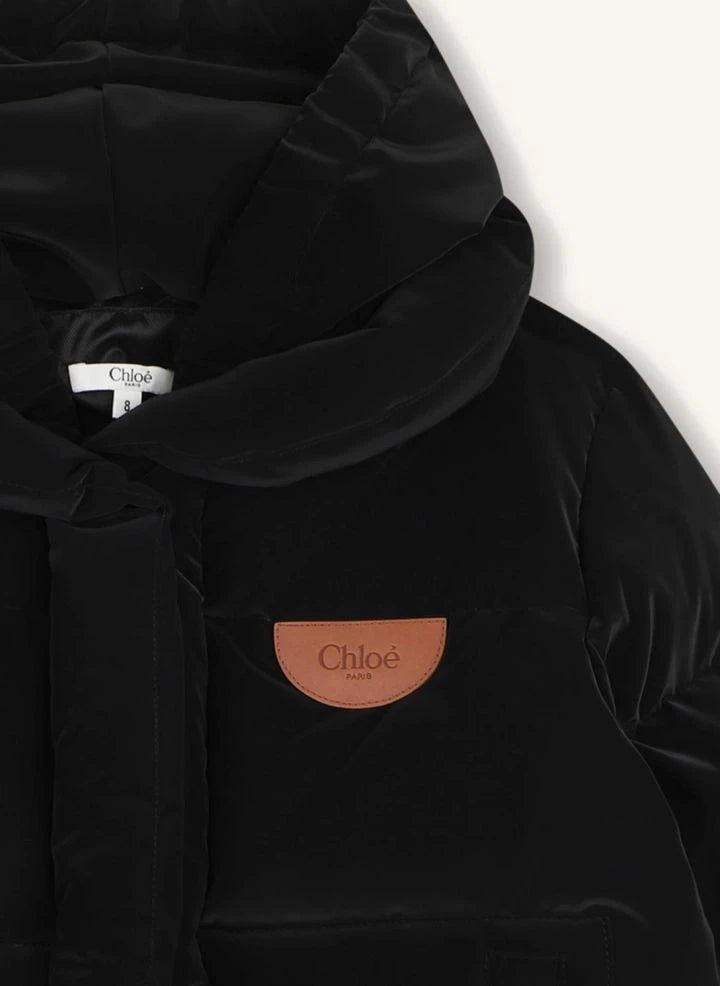 Chloé - Kapüşonlu palto | Siyah