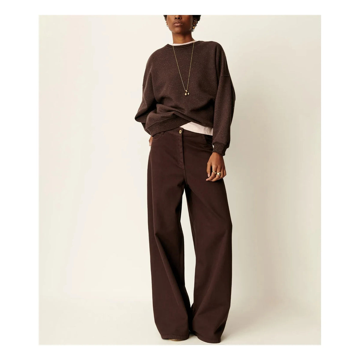 Sessùn - Chebbi organik pamuk sweatshirt | Ganache